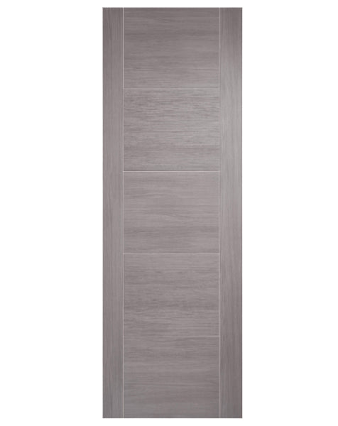 Vancouver 5P Fully Finished Laminated Light Grey FD30 Fire Door