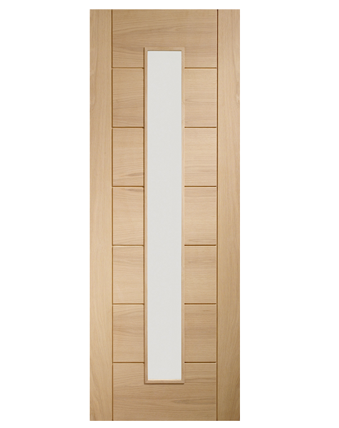 Palermo Original 1 Light Internal Oak Door with Clear Glass