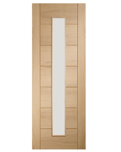 Palermo Original 1 Light Internal Oak Door with Clear Glass