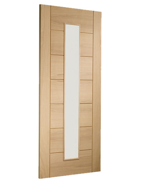 Palermo Original 1 Light Internal Oak Door with Clear Glass