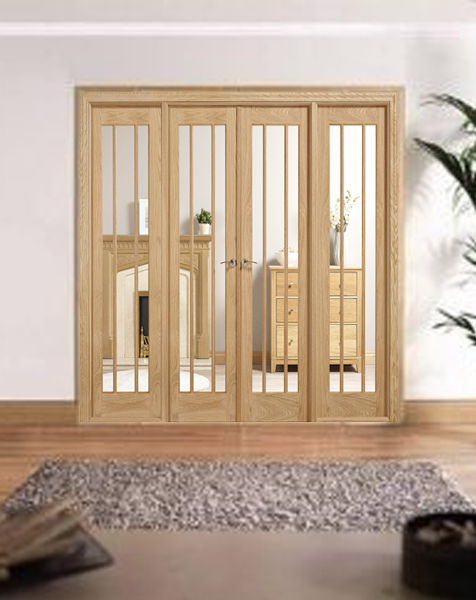 Lincoln W8 Room Dividers Fully Finished Oak