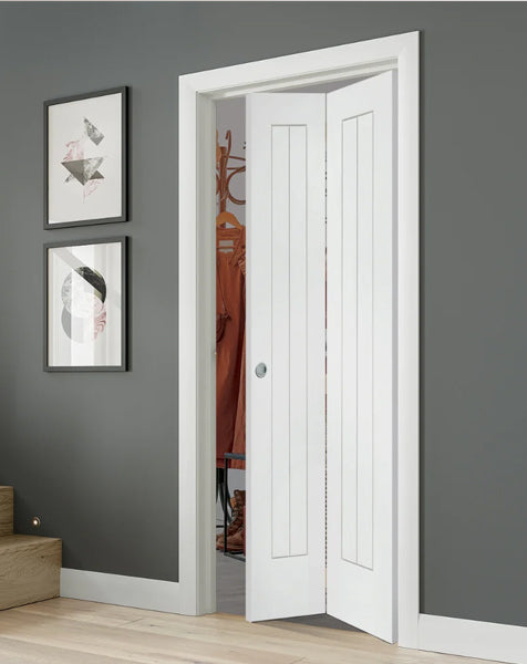 Suffolk Bi-Fold Internal White Primed Door