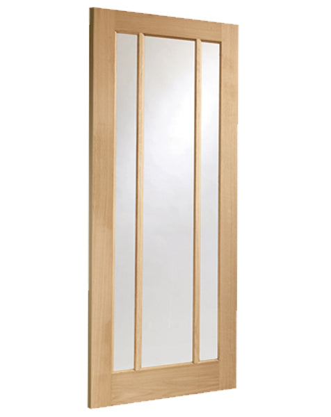 Worcester 3 Light Internal Oak Door with Clear Glass