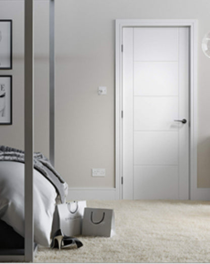 Vancouver 5P White Primed FD30 Fire Door